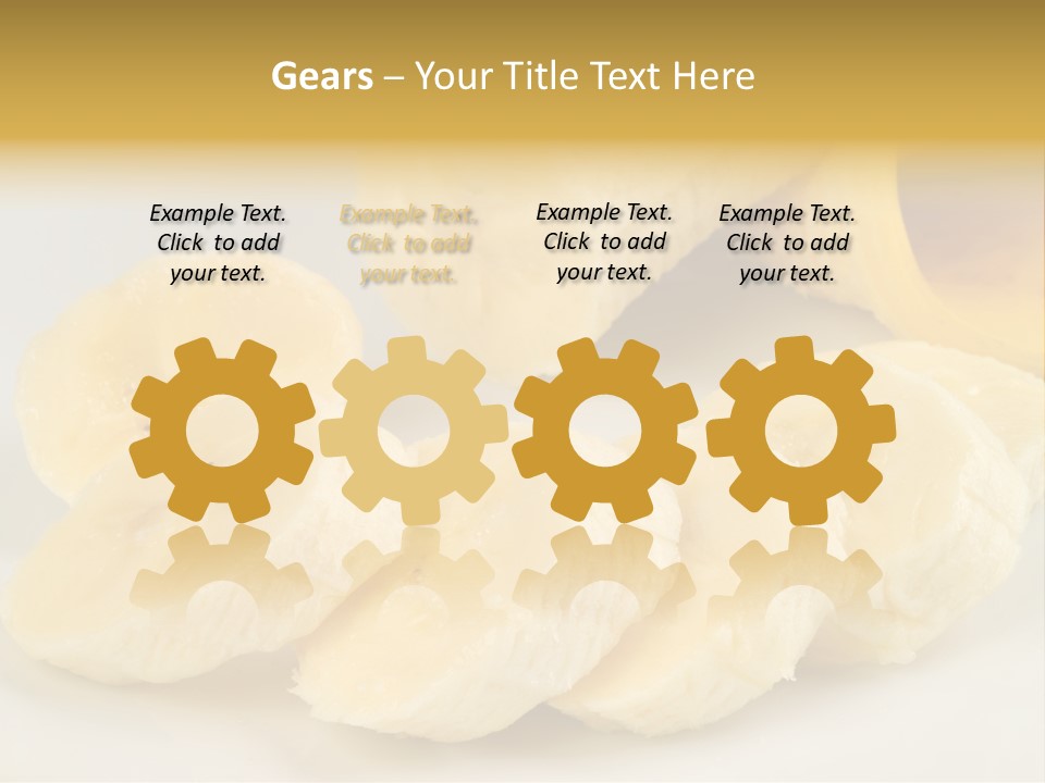 Sliced Plate Food PowerPoint Template