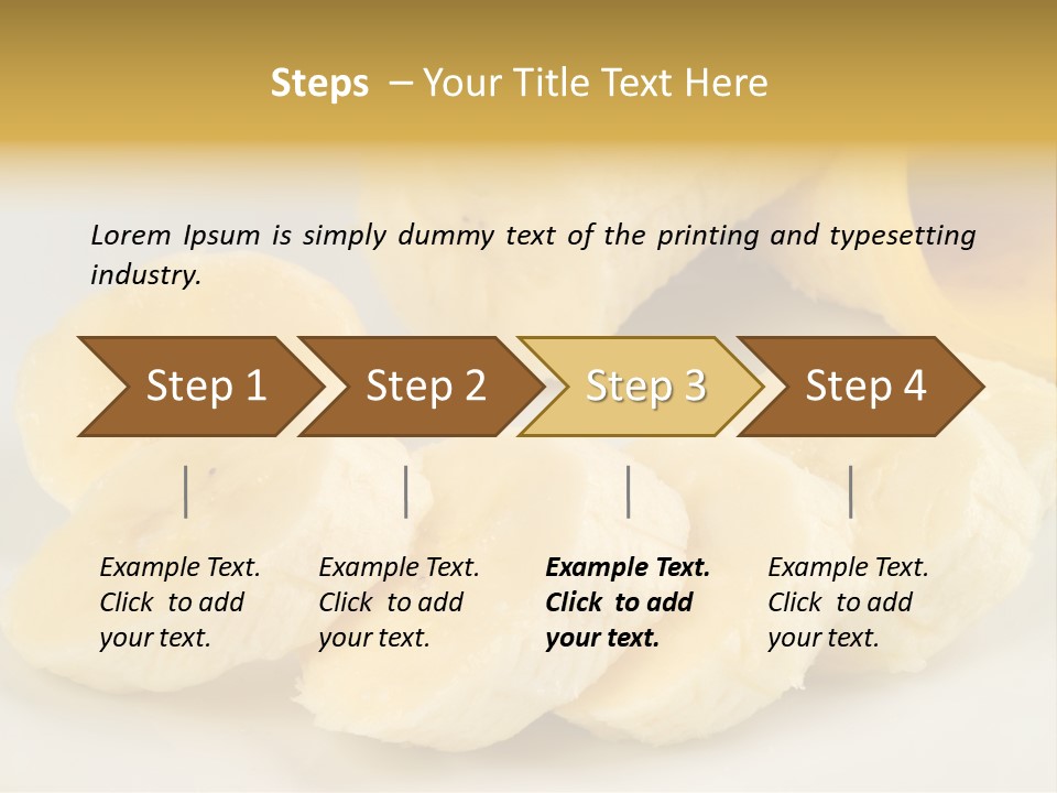 Sliced Plate Food PowerPoint Template