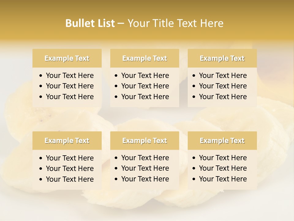 Sliced Plate Food PowerPoint Template