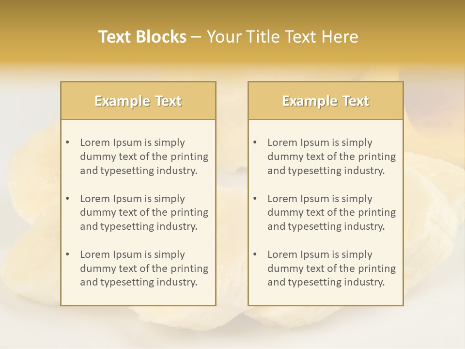 Sliced Plate Food PowerPoint Template