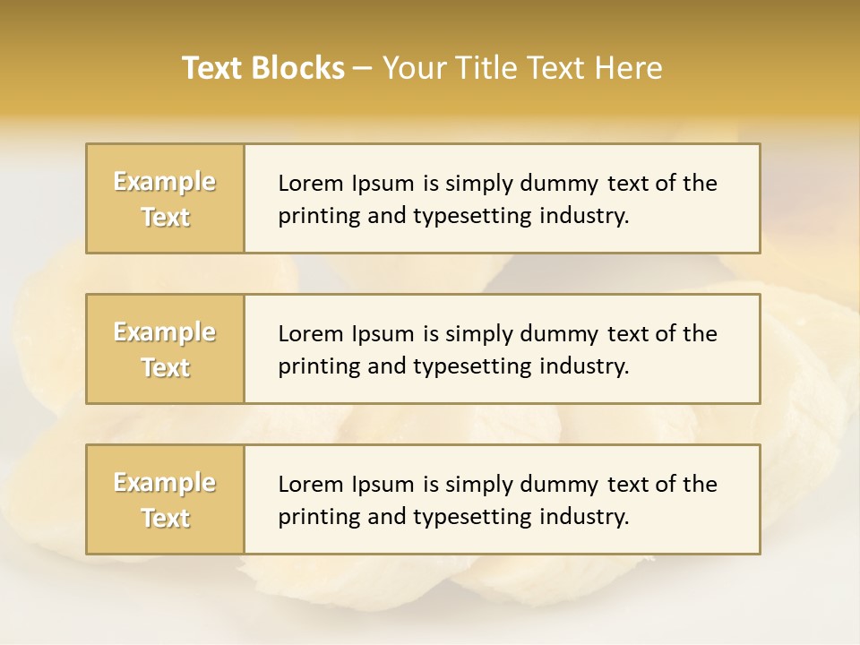 Sliced Plate Food PowerPoint Template