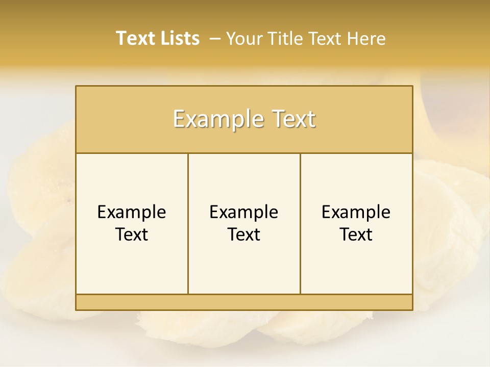 Sliced Plate Food PowerPoint Template
