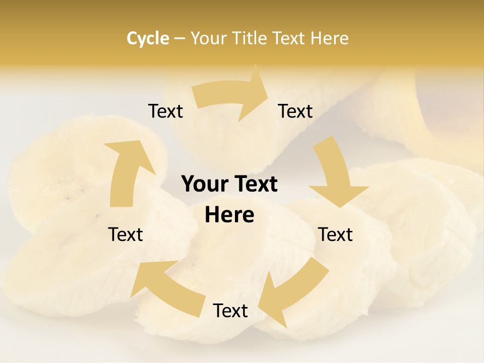 Sliced Plate Food PowerPoint Template
