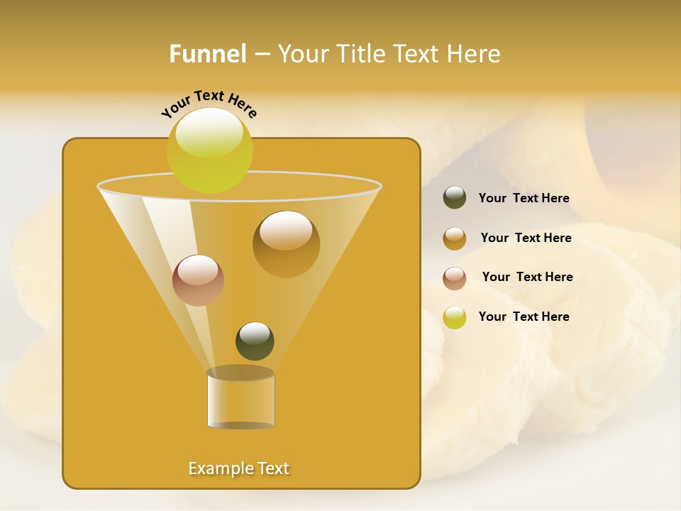 Sliced Plate Food PowerPoint Template