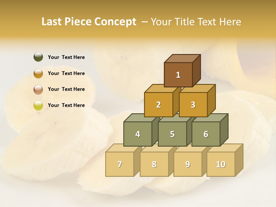 Sliced Plate Food PowerPoint Template