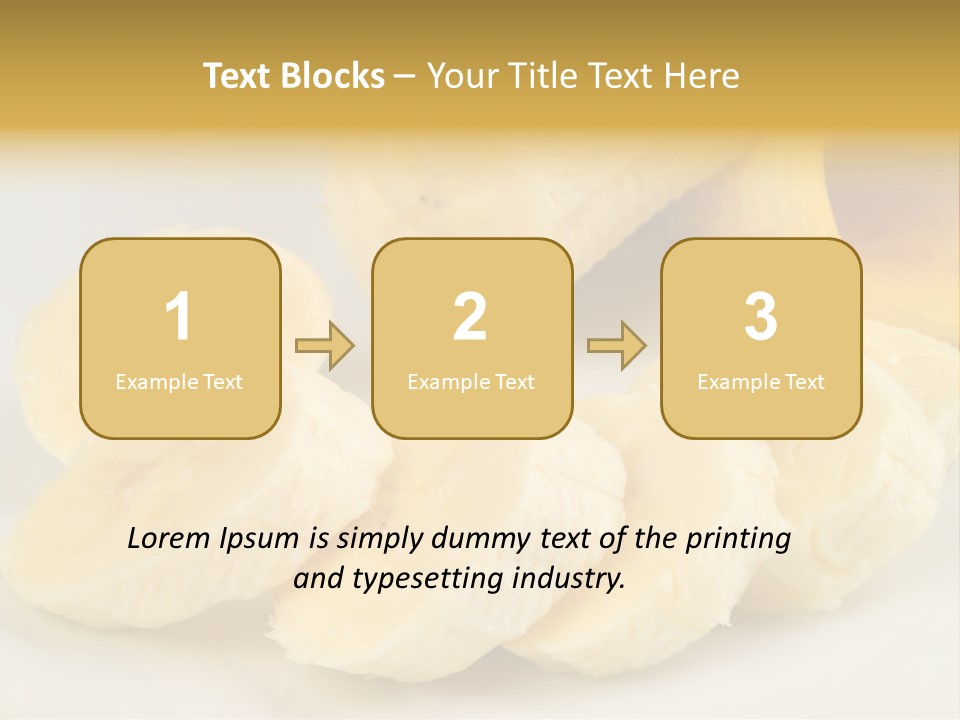 Sliced Plate Food PowerPoint Template