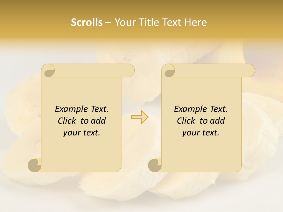 Sliced Plate Food PowerPoint Template