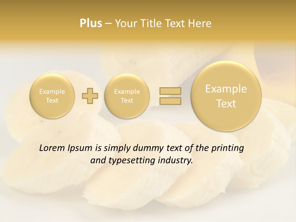 Sliced Plate Food PowerPoint Template