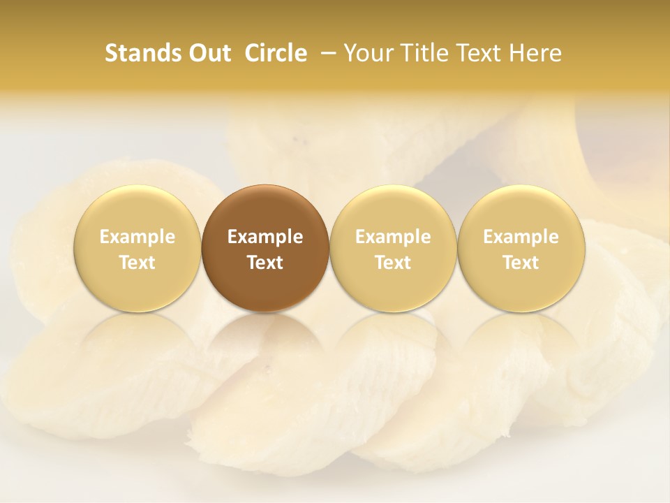 Sliced Plate Food PowerPoint Template