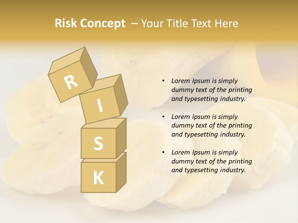 Sliced Plate Food PowerPoint Template