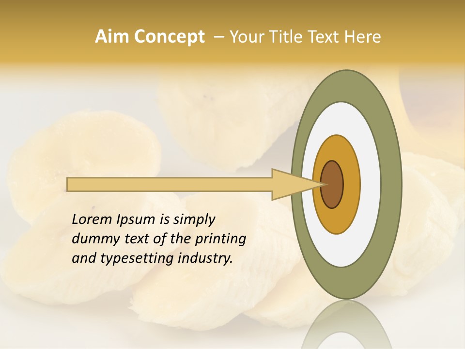 Sliced Plate Food PowerPoint Template