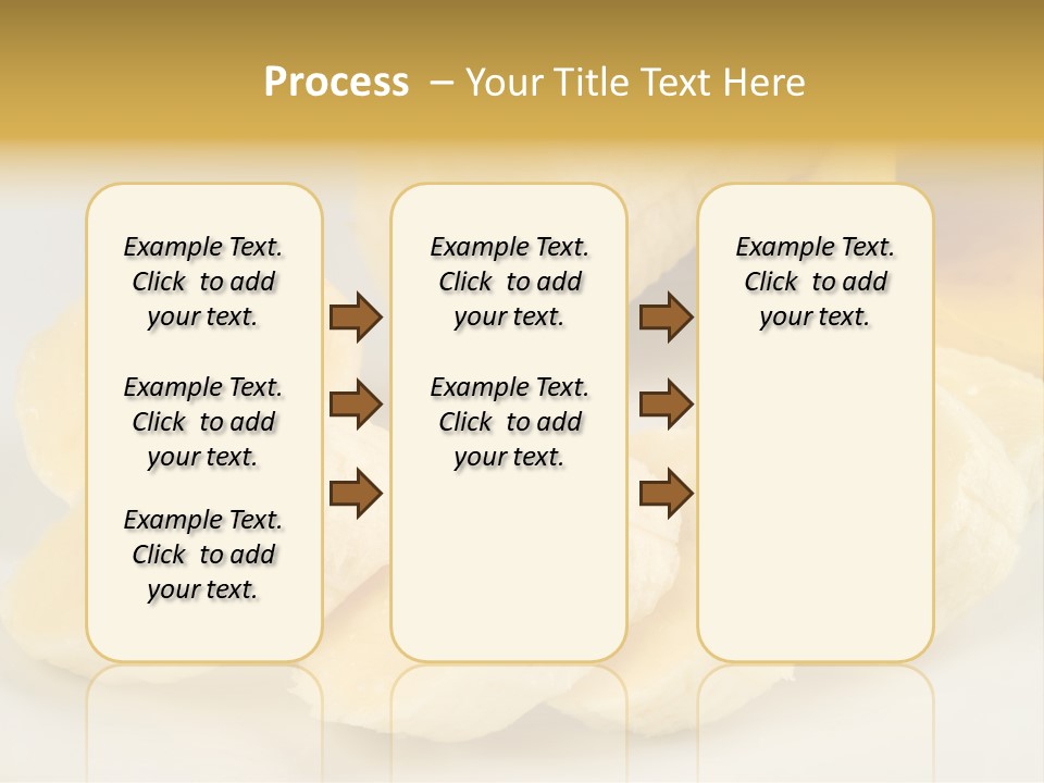 Sliced Plate Food PowerPoint Template