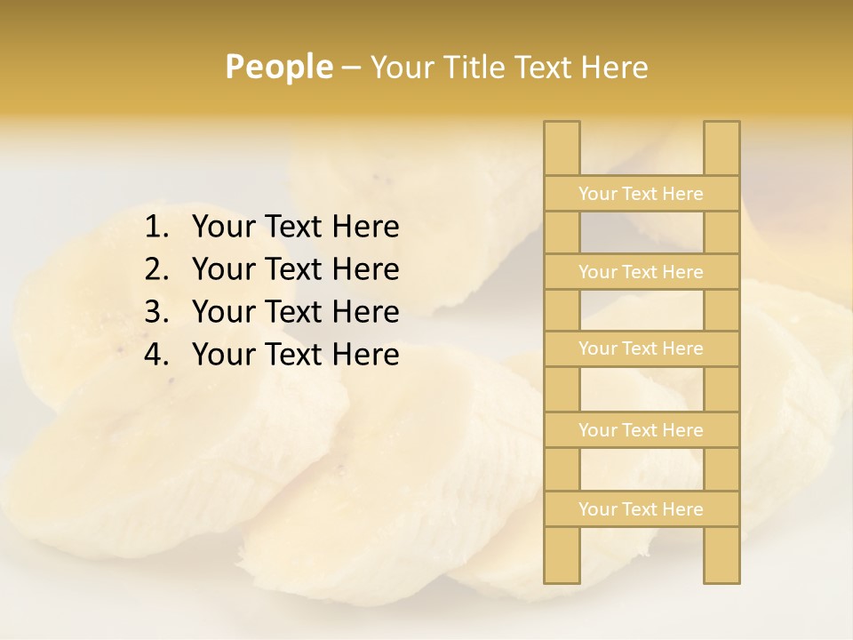 Sliced Plate Food PowerPoint Template
