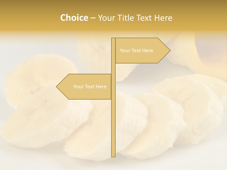 Sliced Plate Food PowerPoint Template