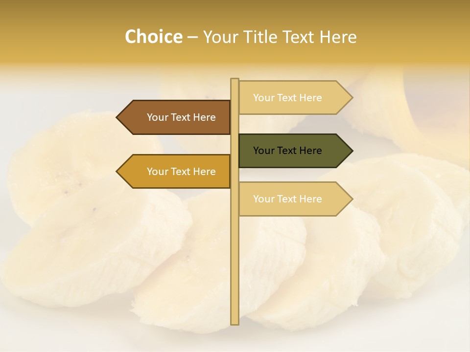 Sliced Plate Food PowerPoint Template