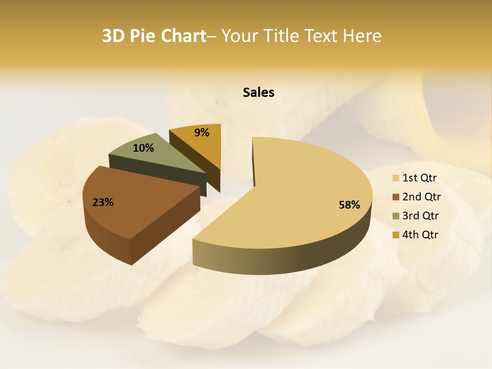 Sliced Plate Food PowerPoint Template