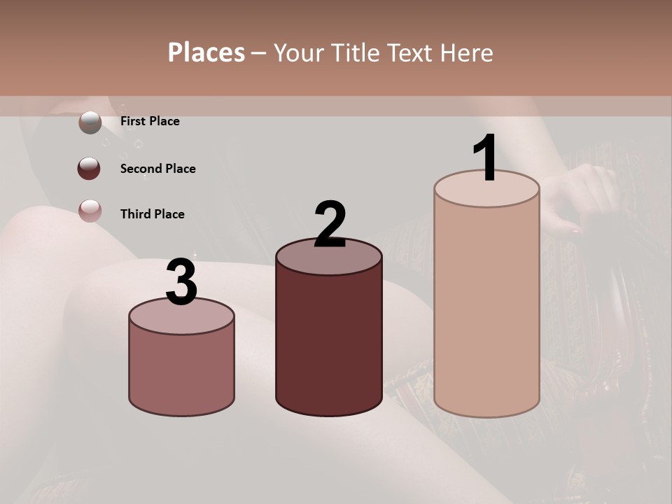 Chair Girl Legs PowerPoint Template