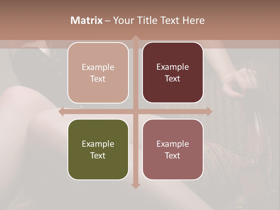 Chair Girl Legs PowerPoint Template