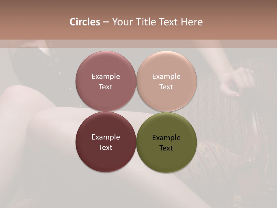 Chair Girl Legs PowerPoint Template