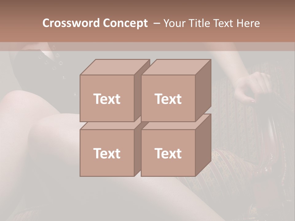 Chair Girl Legs PowerPoint Template