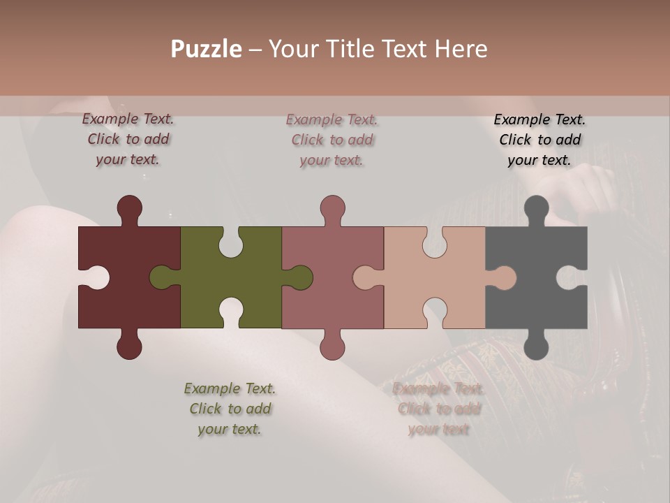 Chair Girl Legs PowerPoint Template