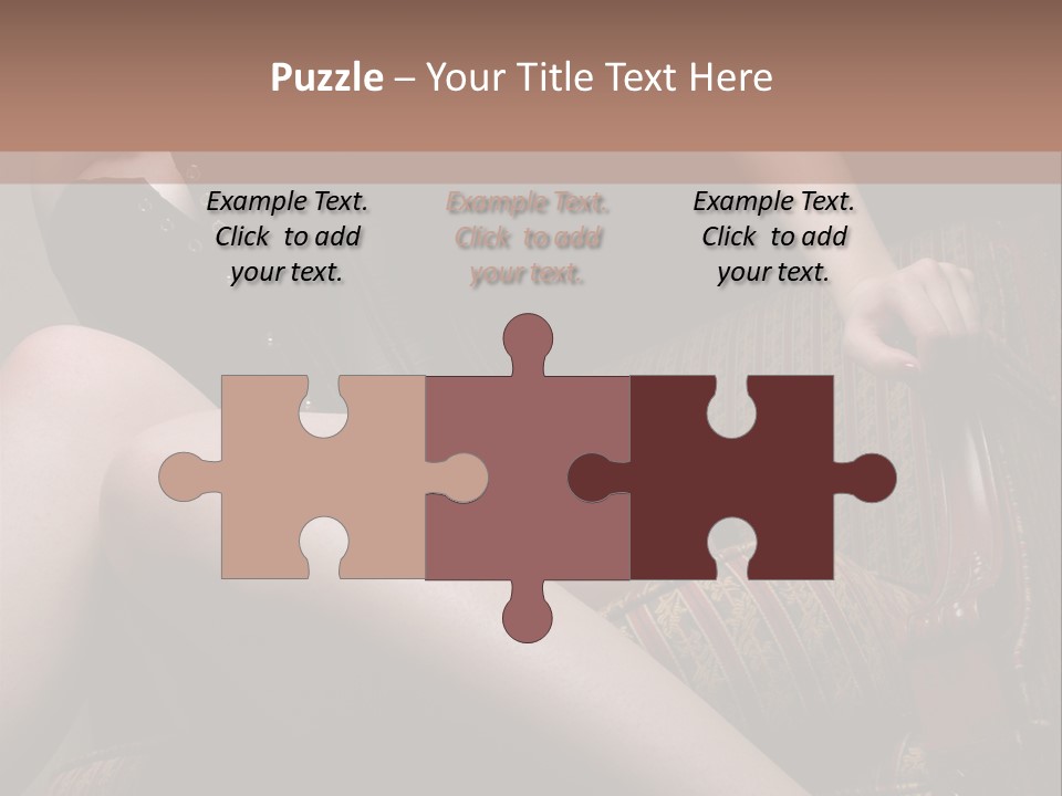 Chair Girl Legs PowerPoint Template