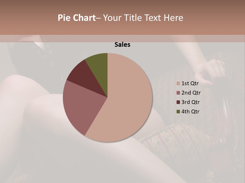 Chair Girl Legs PowerPoint Template