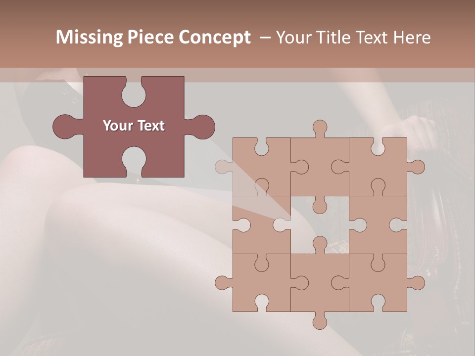 Chair Girl Legs PowerPoint Template