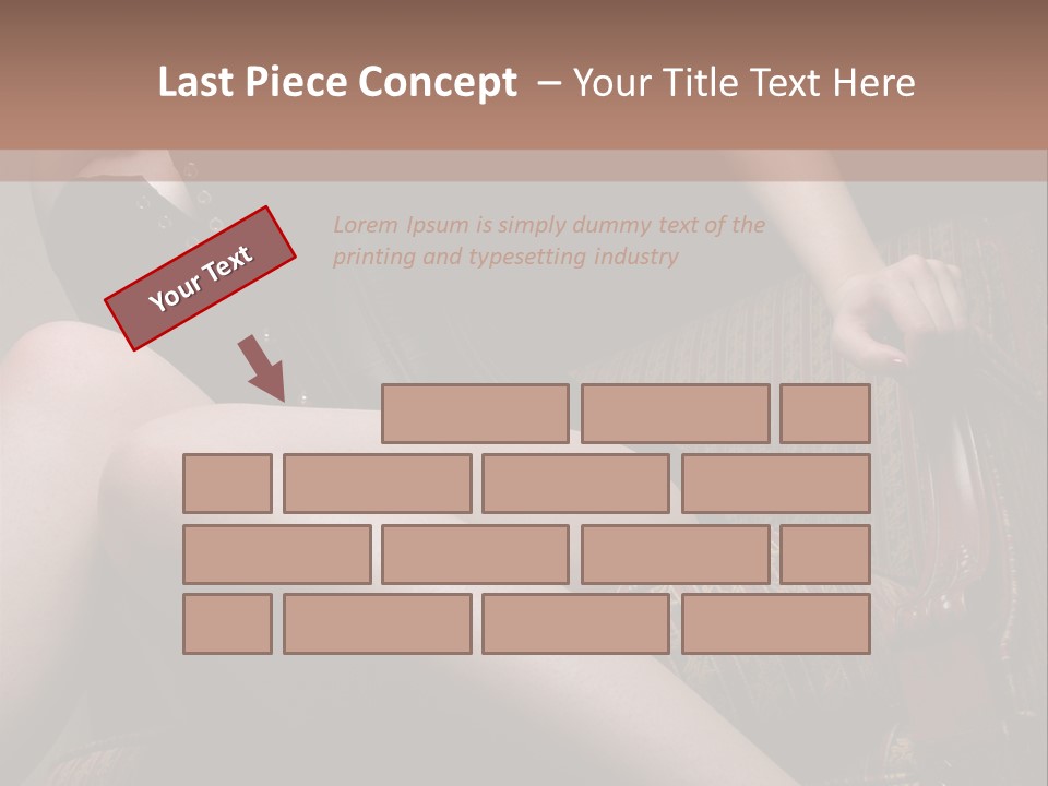 Chair Girl Legs PowerPoint Template