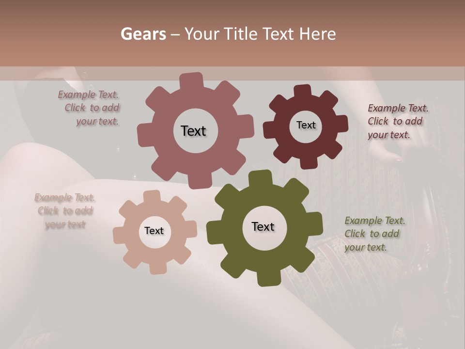 Chair Girl Legs PowerPoint Template