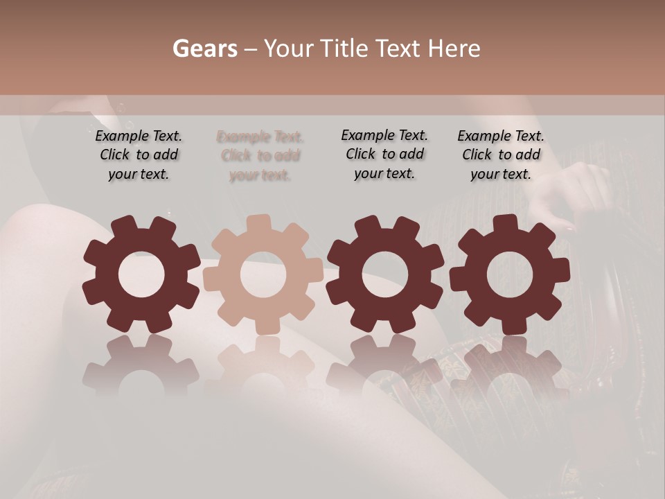 Chair Girl Legs PowerPoint Template