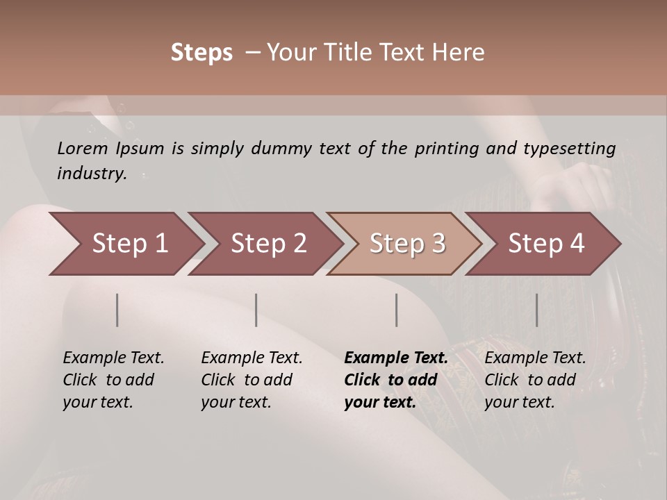 Chair Girl Legs PowerPoint Template