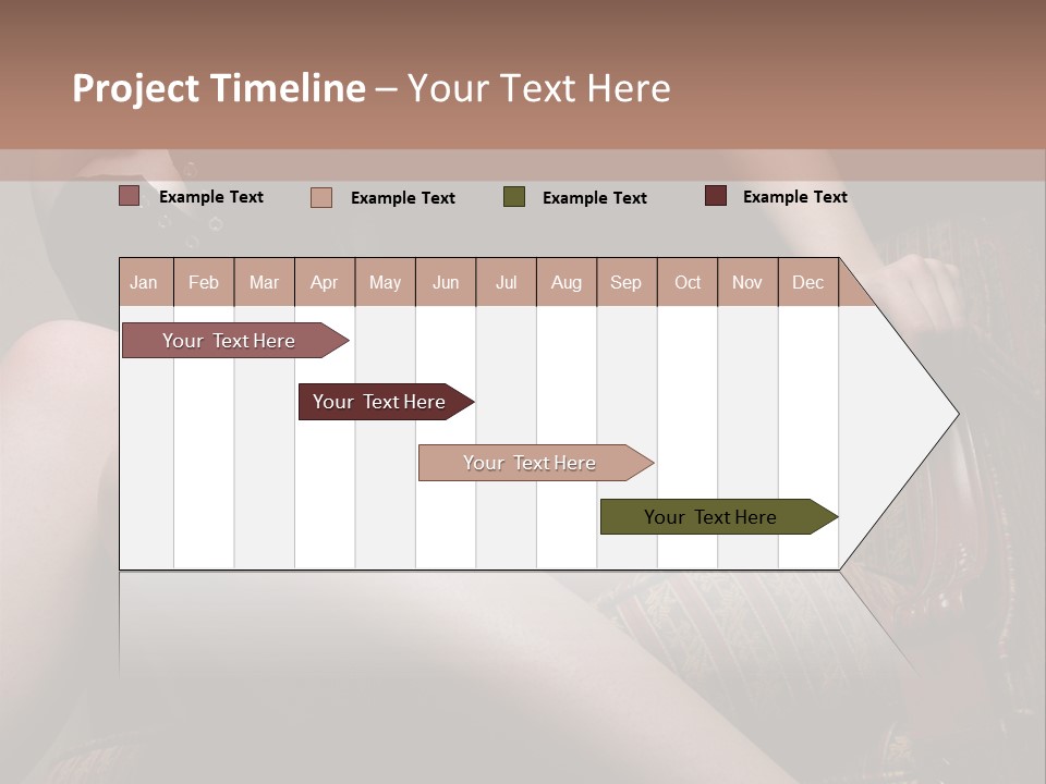Chair Girl Legs PowerPoint Template