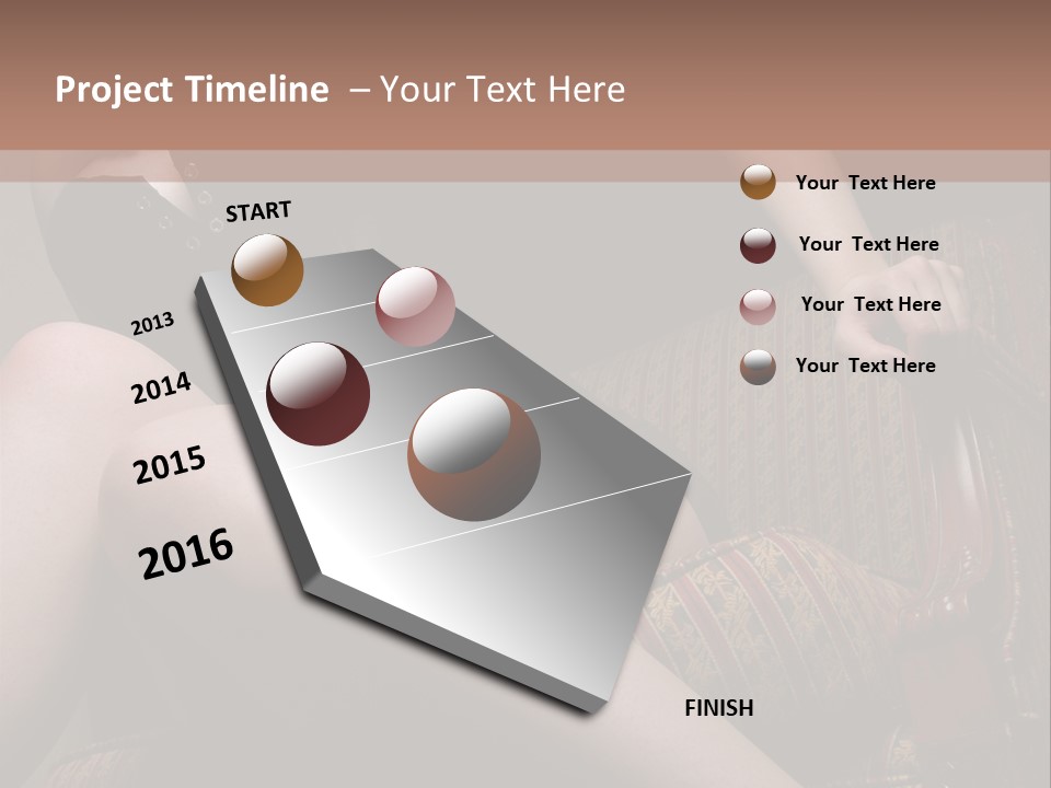 Chair Girl Legs PowerPoint Template