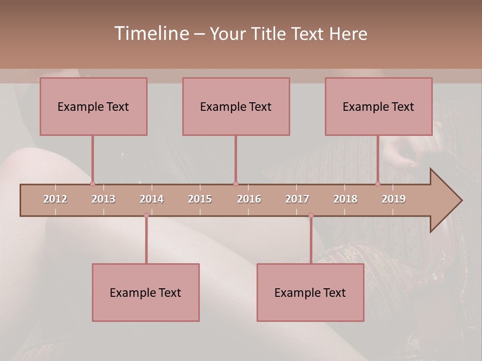 Chair Girl Legs PowerPoint Template
