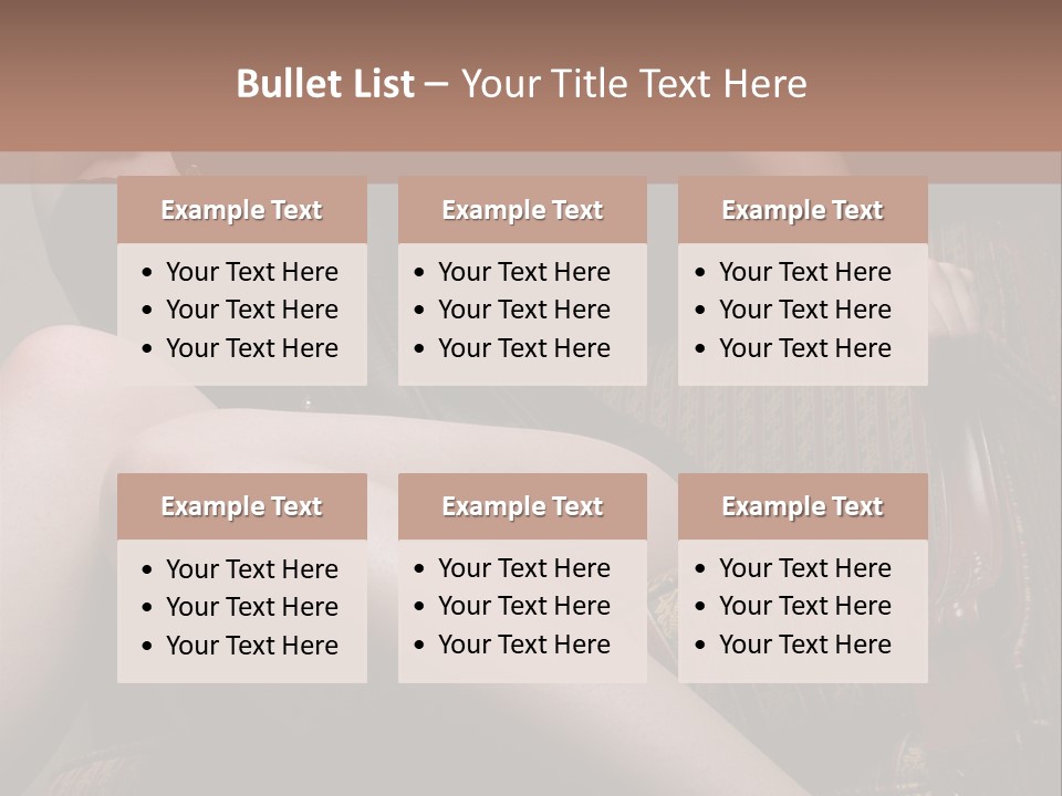 Chair Girl Legs PowerPoint Template