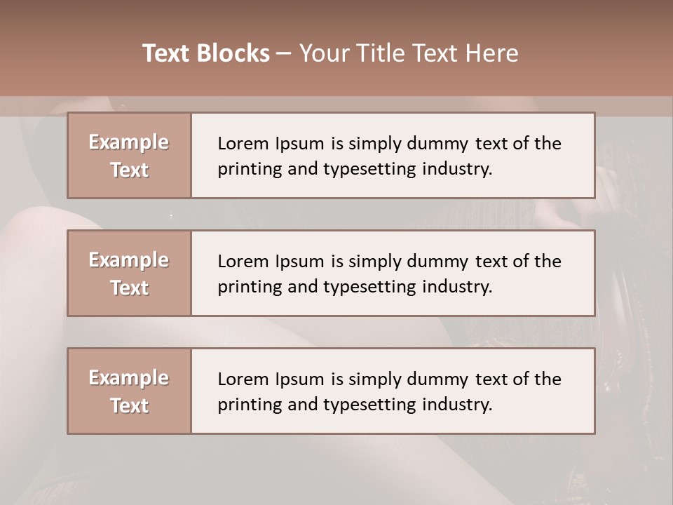 Chair Girl Legs PowerPoint Template