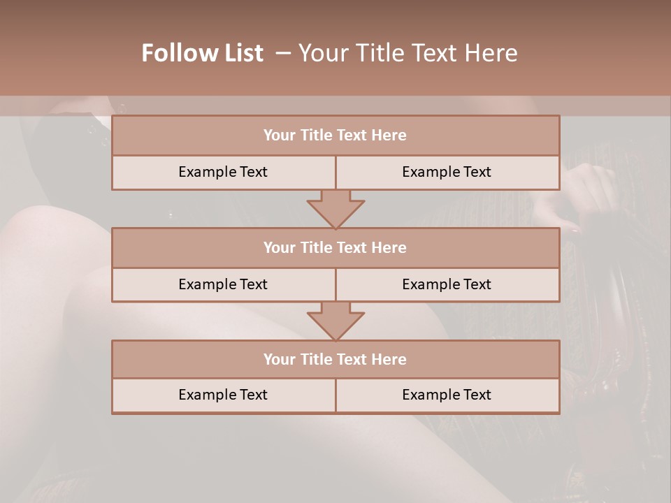 Chair Girl Legs PowerPoint Template