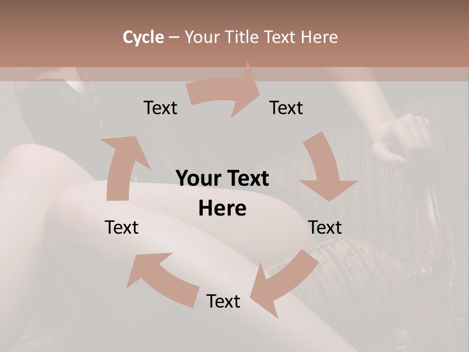 Chair Girl Legs PowerPoint Template