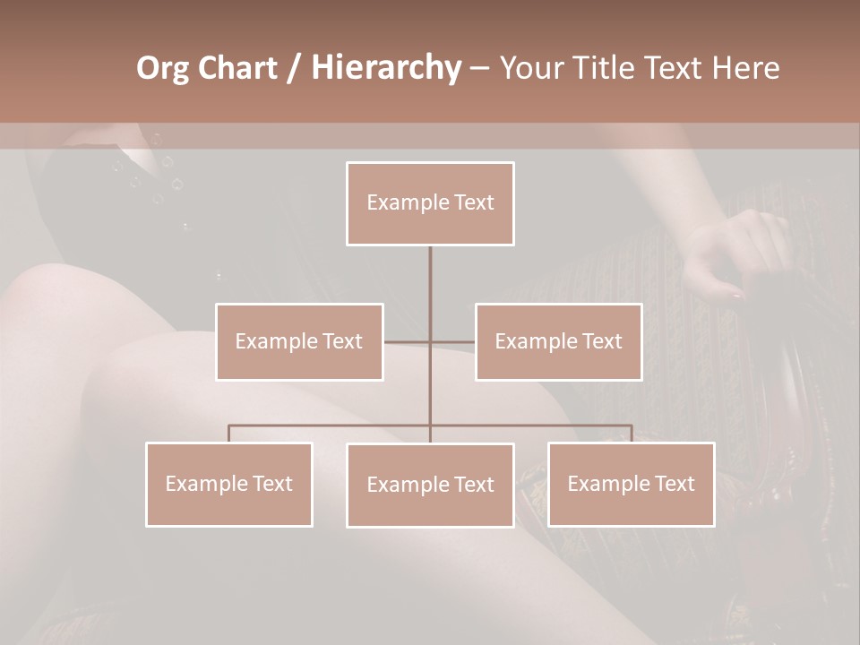 Chair Girl Legs PowerPoint Template