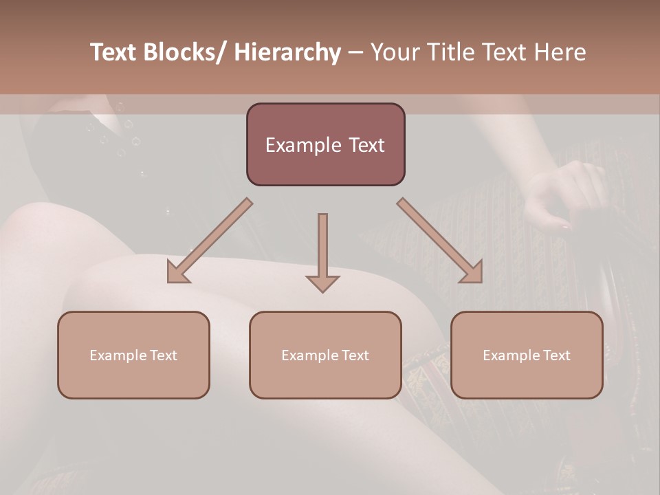 Chair Girl Legs PowerPoint Template