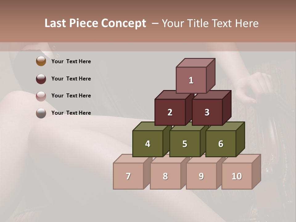 Chair Girl Legs PowerPoint Template