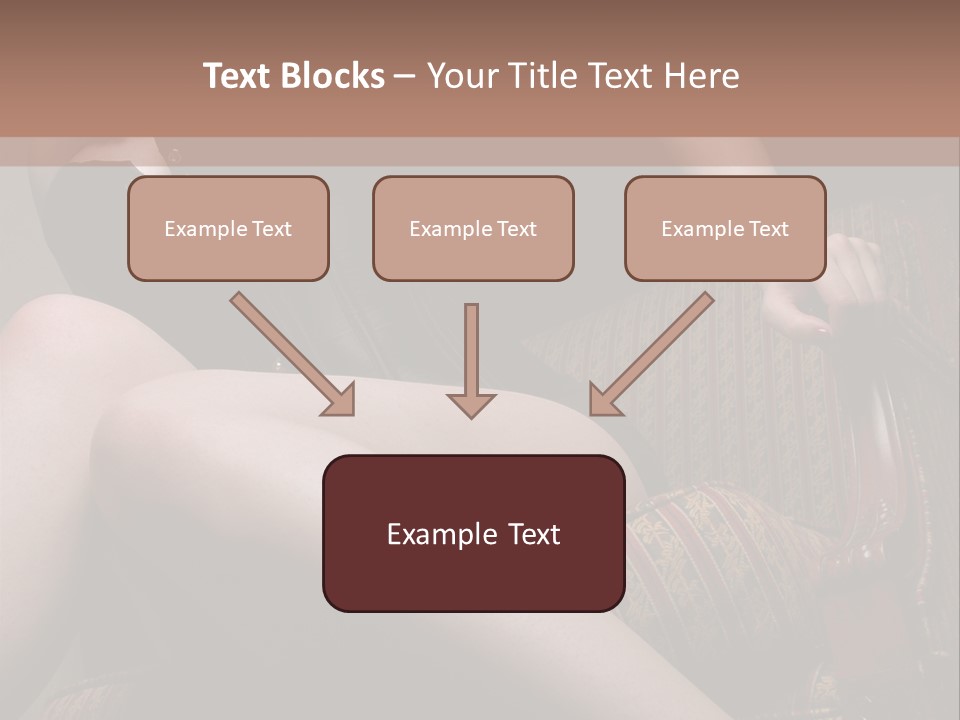 Chair Girl Legs PowerPoint Template