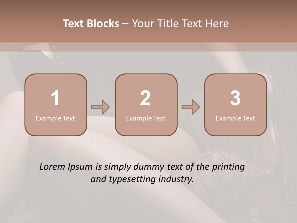 Chair Girl Legs PowerPoint Template