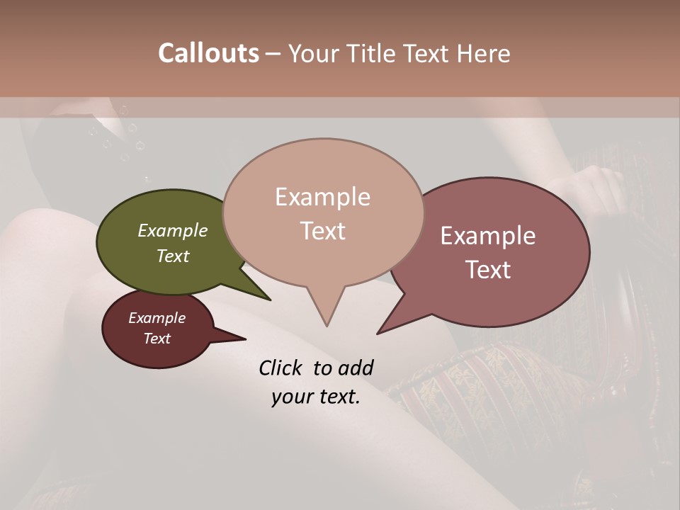 Chair Girl Legs PowerPoint Template