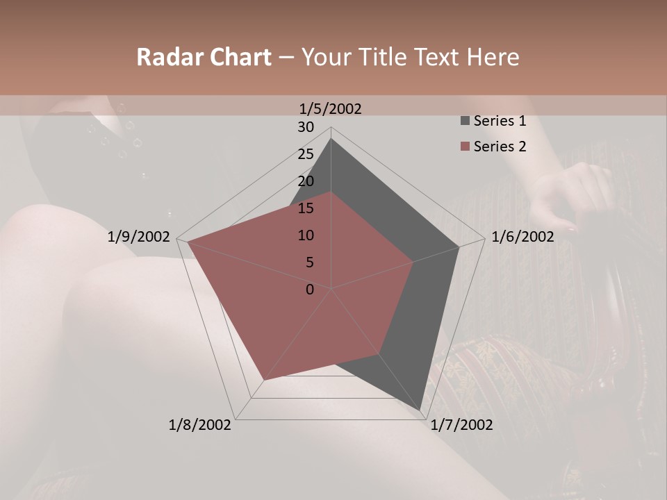 Chair Girl Legs PowerPoint Template