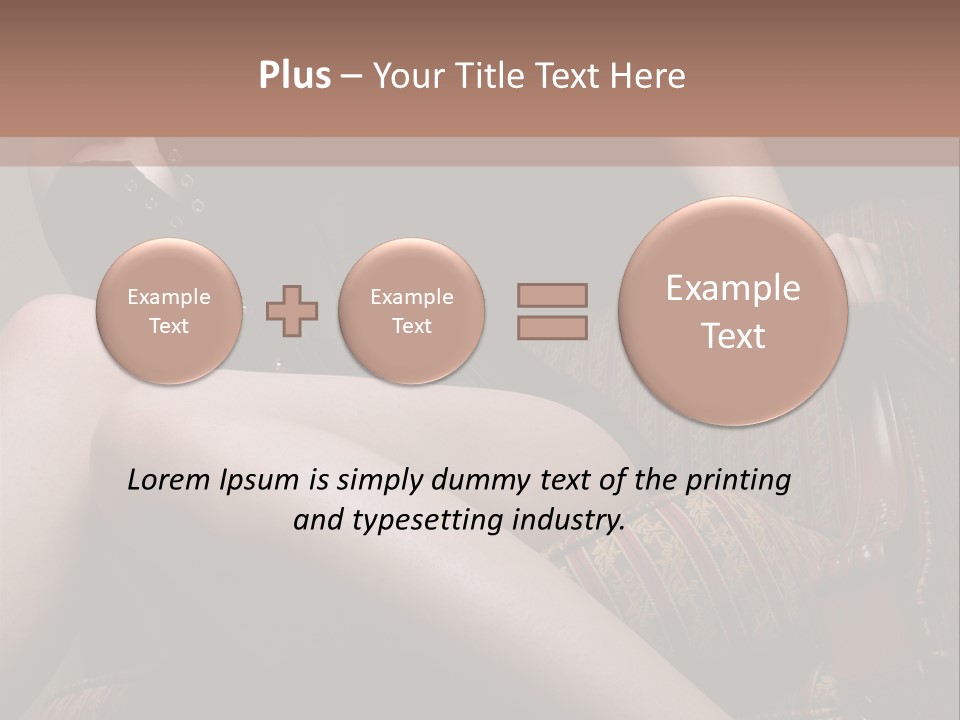 Chair Girl Legs PowerPoint Template