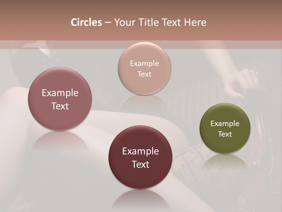 Chair Girl Legs PowerPoint Template