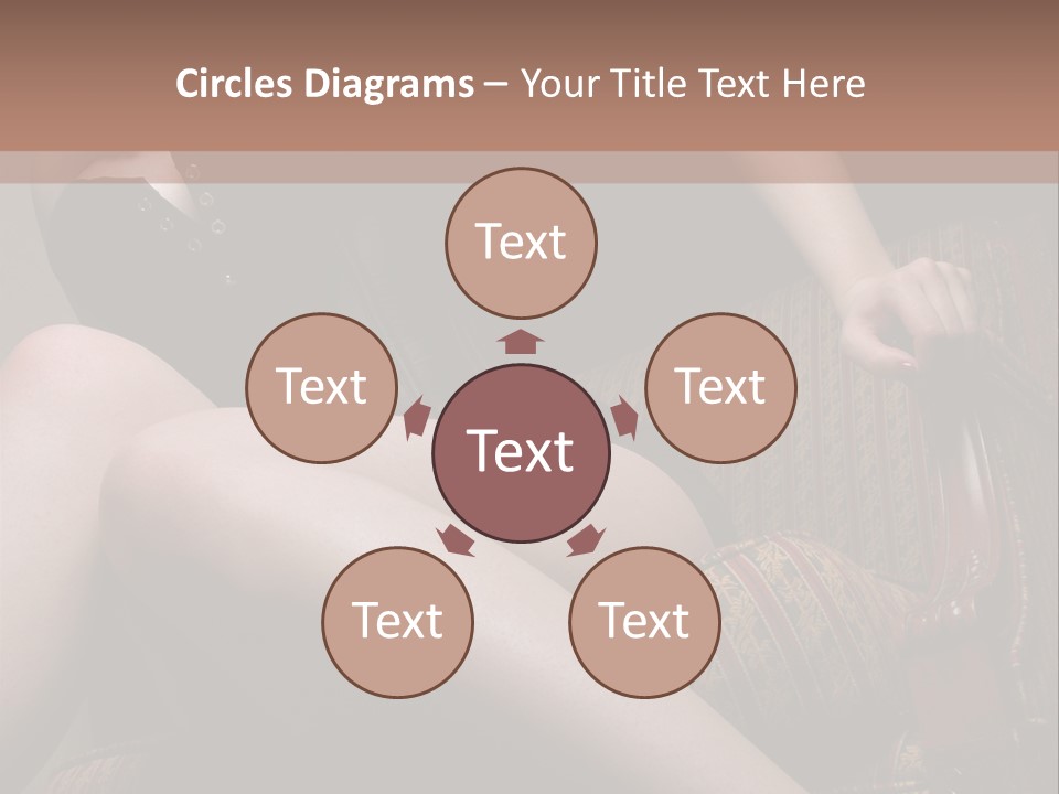 Chair Girl Legs PowerPoint Template