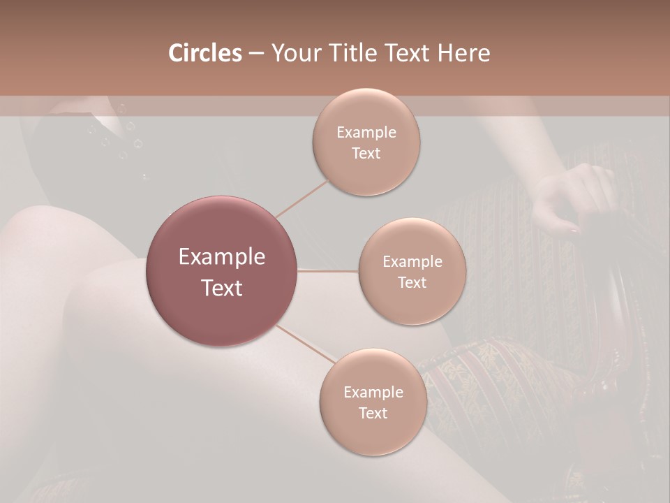 Chair Girl Legs PowerPoint Template